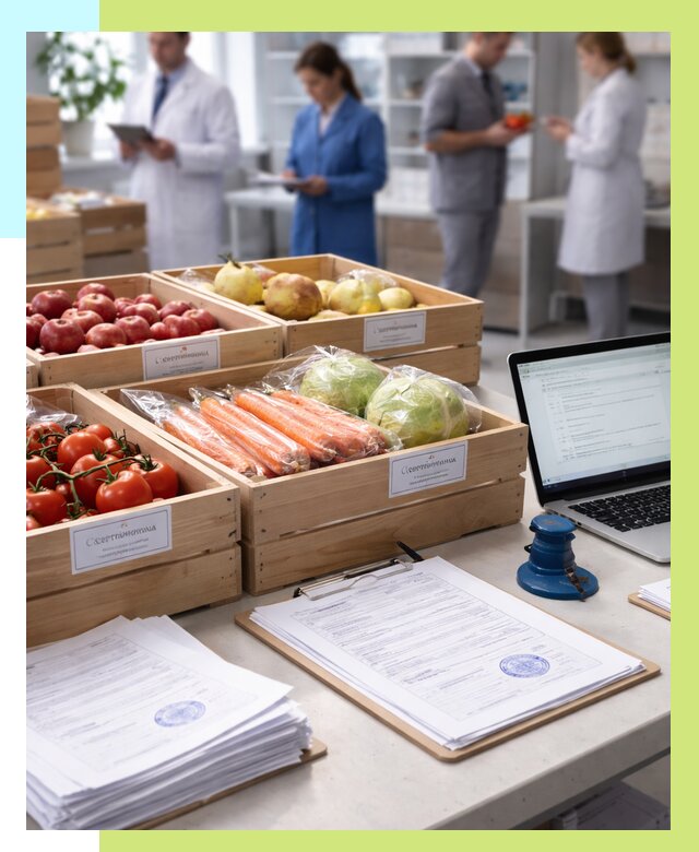 Сертификация овощей и фруктов в Ржеве от 8737 р. | Алешин-Ржв