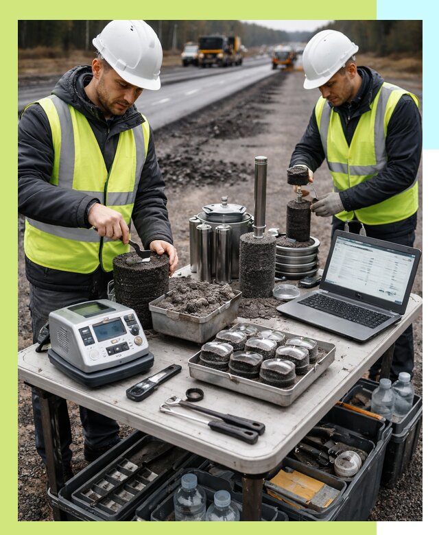 Сертификация асфальта: испытания и подтверждение в Ржеве