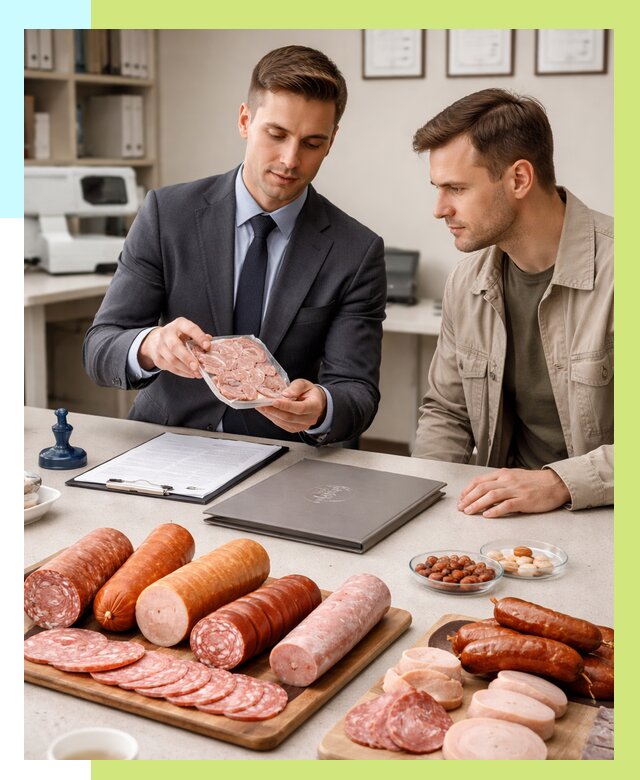 Сертификация колбасных изделий в Ржеве от 7709 р. | Алешин-Ржв