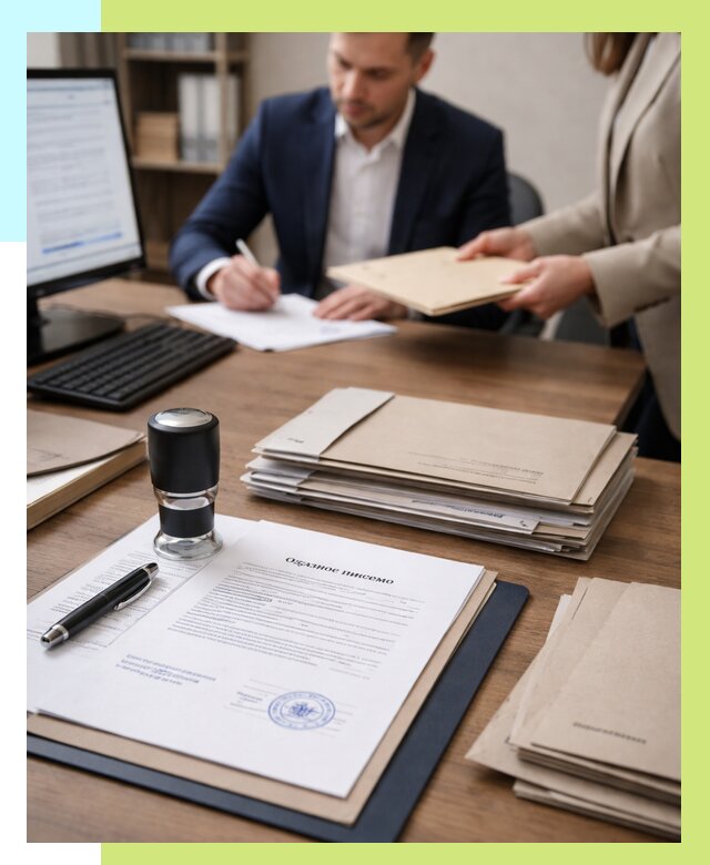 Отказное письмо для таможни в Ржеве от 3084 р, Алешин-Ржв