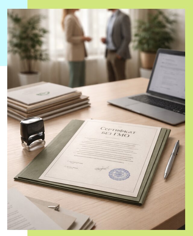 Сертификат без ГМО в Ржеве от 7709 р. оформить срочно Алешин-Ржв