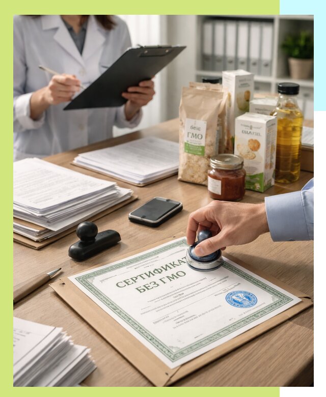 Получение сертификата Без ГМО для продукции в Ржеве